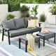 Ovios 3 Piece Outdoor Furniture All-Weather Patio Conversation Set