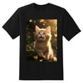 thumbnail image 2 of Plus Size Shirt for Women Black Tops for Women Short Sleeves Shirt for Women Cats T Shirt Crewneck Shirt for Women XS, 2 of 5