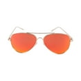 thumbnail image 2 of Contemporary Home Living 5.5" Sunset Red Aviator Sunglasses, 2 of 10