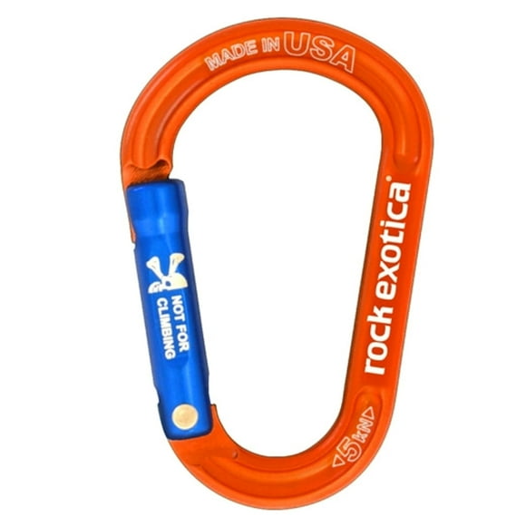 RockX Orange Accessory Carabiner - Lightweight 5kN Aluminum Carabiner for Gear, Tools, and Accessories – Made in The USA