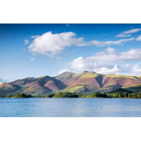 Lake with Mountains in the Background, Derwent Water, Lake District National Park, Cumbria, England Print Wall (Best Photography Locations In The Lake District)