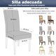 thumbnail image 5 of Paquete de 6 Fundas para Sillas de Comedor,Cubre Sillas el&aacute;sticas y transpirable,extra&iacute;bles y lavables,antideslizantes,resistentes al desgaste,adecuadas para restaurante,hotel,co, 5 of 8