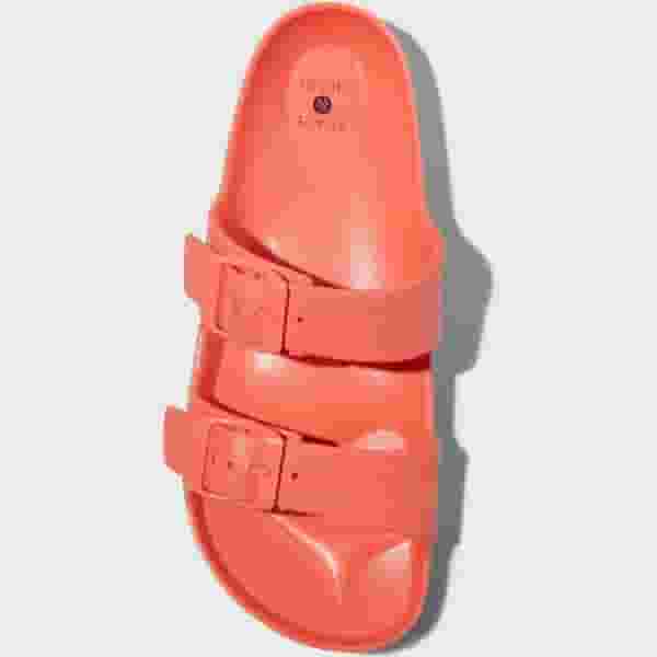 SCHOLL ● EVA Two Strap Sandals - coral Shade & Shore Sandals Buckle 2 Strap, Coral Red - Walmart.com
