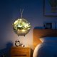 thumbnail image 4 of CaiYueKe LED Flower Wall Decor with Lights, Artificial Hanging Planter Home Sign, Metal Wall Art for Living Room Bedroom Kitchen Bathroom Indoor Outdoor, 4 of 7