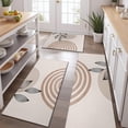 thumbnail image 2 of Brown Boho Geometric and Plant Pattern Kitchen Rugs Sets Of 3,Kitchen Runner Rugs Non Skid Washable,Decorative Kitchen Floor Mats for Kitchen,Sink,Laundry,17"x30"+ 17"x47" + 17"x59", 2 of 6