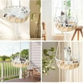 thumbnail image 4 of Cat Hammock Bed, Handwoven Hanging Boho Cat Bed for Indoor Outdoor Home Decor Hang Cat Swing Beds for Playing Sleeping Climbing and Lounging (11.8 x 11.8 x 35.4IN, Cushions not Included), 4 of 7