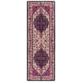 thumbnail image 3 of SAFAVIEH Bellagio Charlton Oriental Wool Runner Rug, Ivory/Pink, 2'3" x 7', 3 of 12