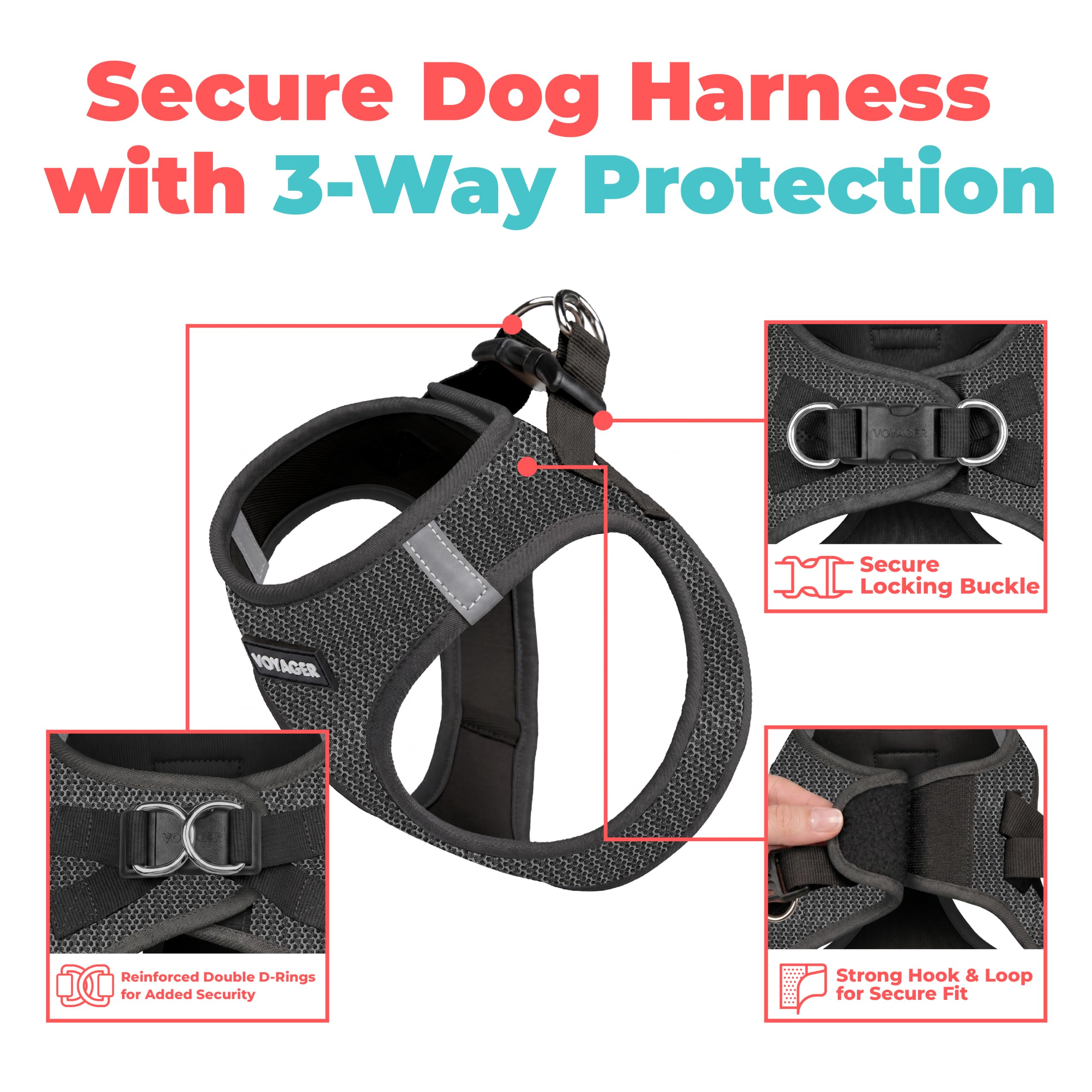Voyager Step-In Air Mesh Dog Harness photo 2