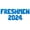 Blue, variant on Letter Balloons - FRESHMEN 2024 16" Inch Alphabet Letters Foil Mylar Balloon Freshman Year Party Banner (Rose Gold)