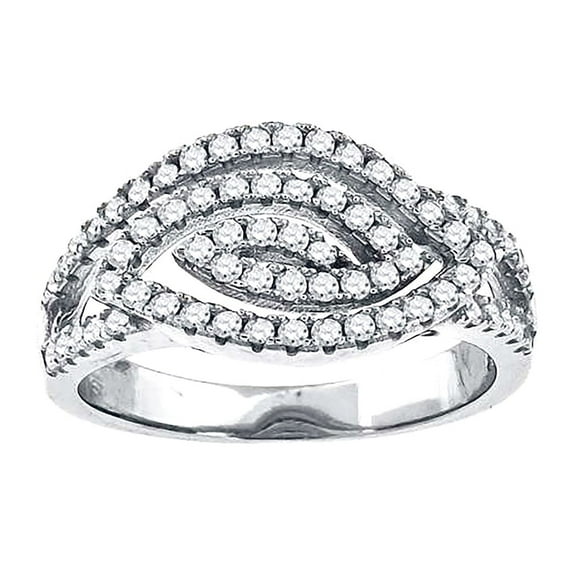 925 Sterling Silver Womens Cubic Zirconia Marquise Head Fashion Ring Size 6 Ring for Women