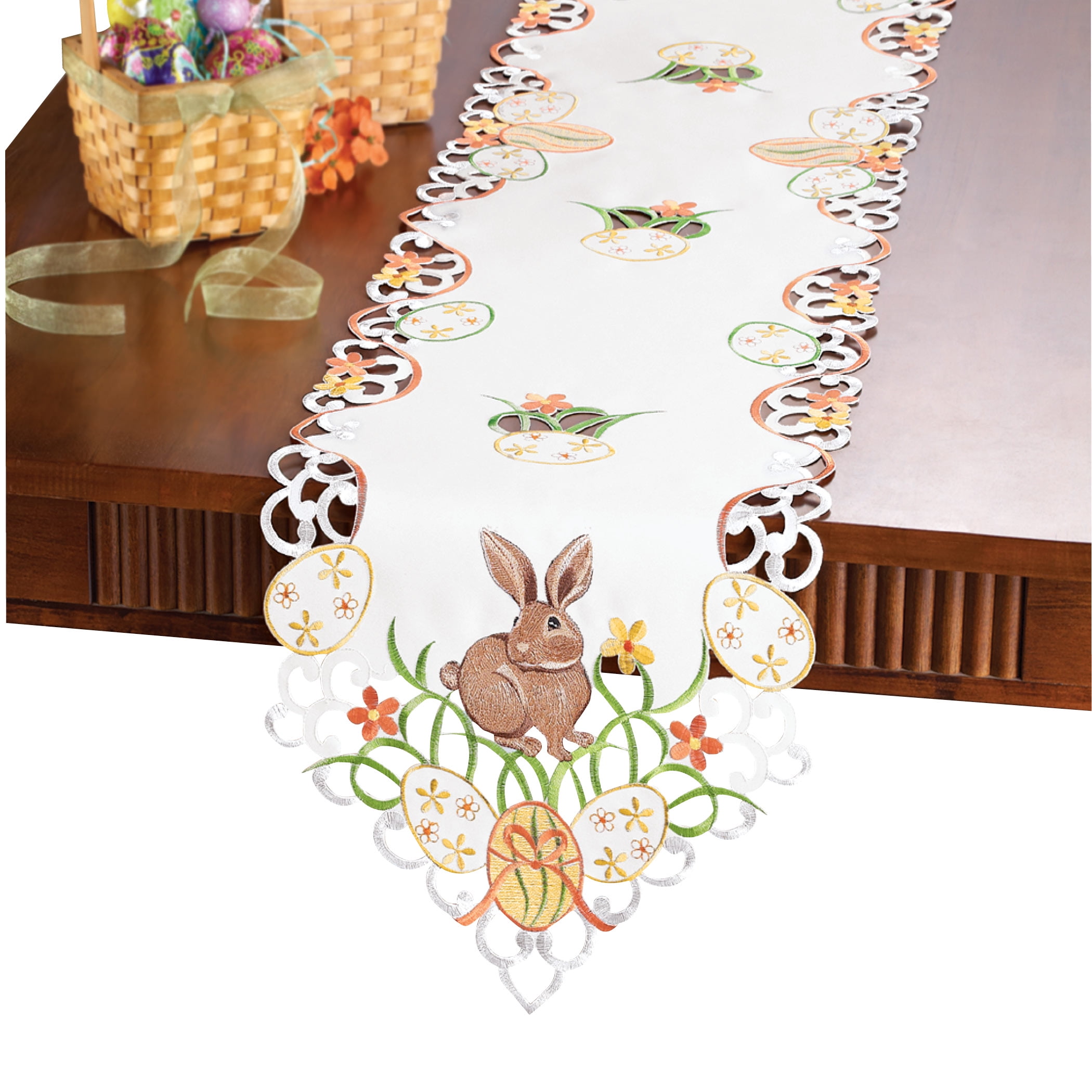 Easter Placemats with a Cross & scroll design