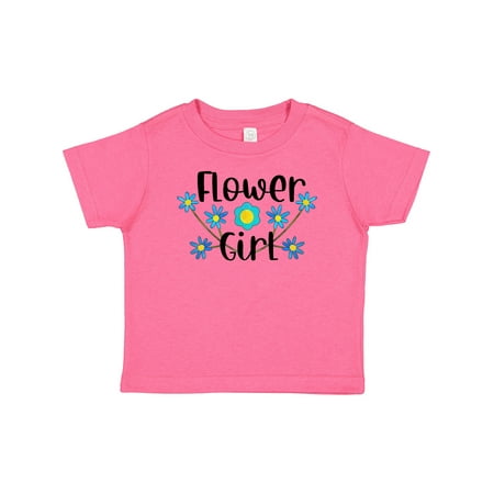 

Inktastic Flower Girl Blue Flowers Gift Baby Girl T-Shirt