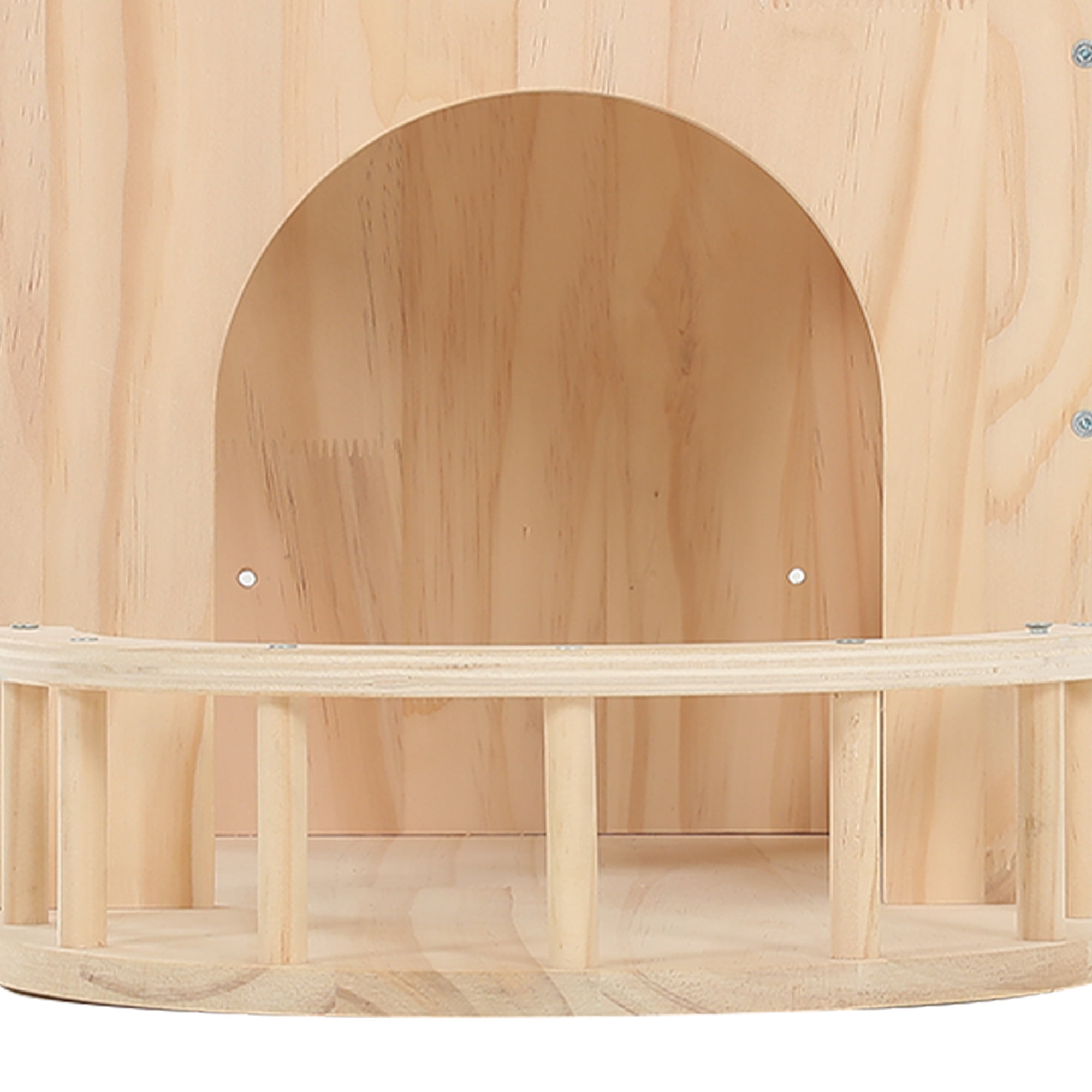 Craftian 21-Piece Cat Wall Shelves Set, Pine Wood Cat Wall Furniture with 3 Houses, 1 Cat Bed, 6 Sisal Posts and 2 Tunnels, Fun Cat Shelves and Perches for Wall, Cat Climbing Shelf and Steps