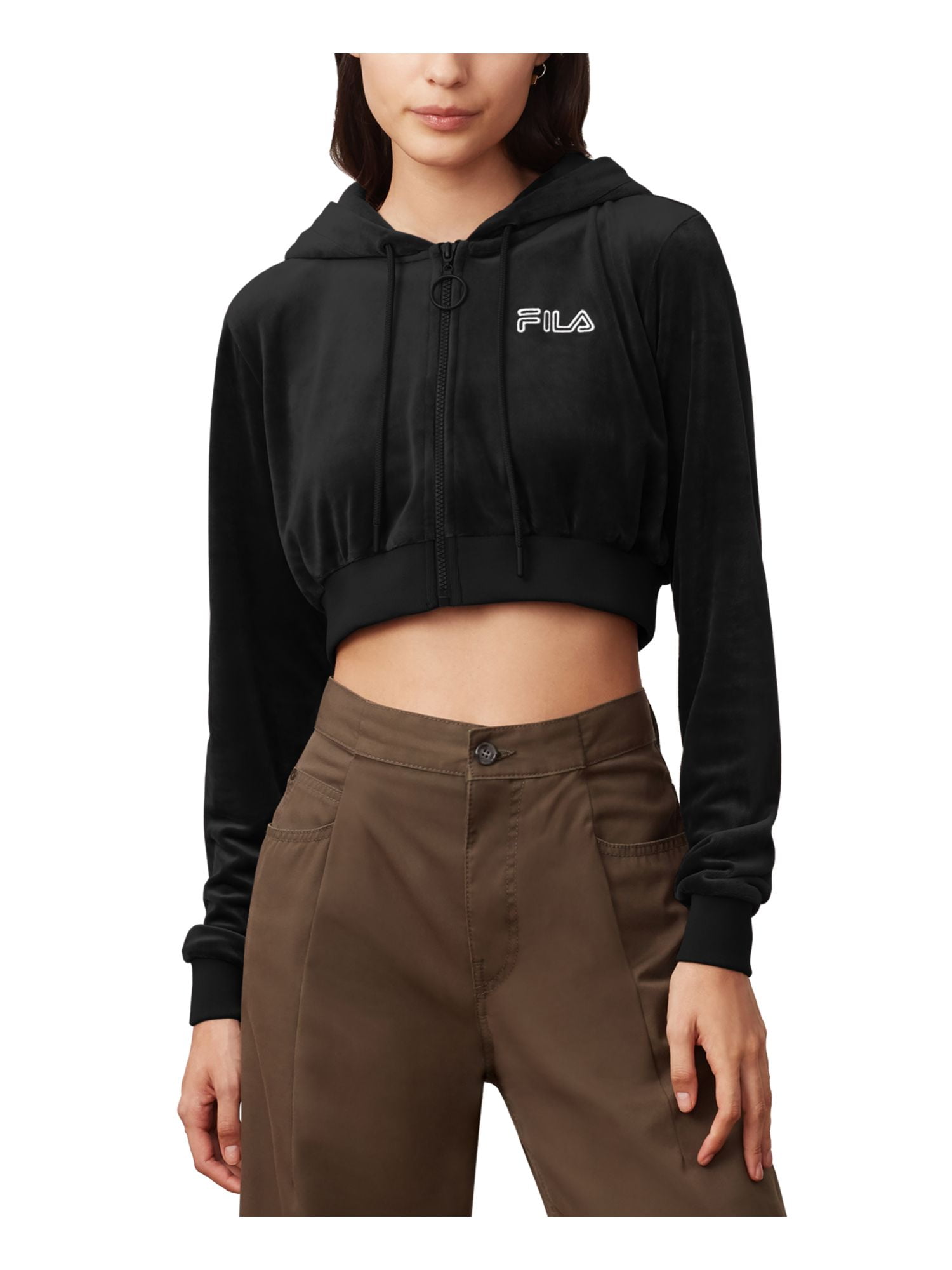 fila crop top hoodie