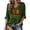 Army Green_05, variant on V Neck T Shirts for Women 3/4 Sleeve Fall Themed Maple Tree "Fall Is My Favorite Color" Print Pullover Vintage Soft Loose Autumn Tee Green XXXL