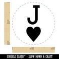 thumbnail image 2 of Jack of Hearts Card Suit Self-Inking Rubber Stamp Ink Stamper - Fuchsia Ink - Mini 1/2 Inch, 2 of 7