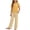 Yellow, variant on ITSAME Girls Outfits 2-Piece Crewneck T-Shirt and Plaid Pants Kids Casual Home Clothes Set Red Size 7