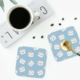 thumbnail image 5 of Balery 4 Pcs Cartoon Sushileather Coasters Set, Drink Table Cup Coasters For Living Room Kitchen Coffee Decor, 5 of 9