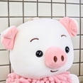 thumbnail image 3 of REGALWOVEN Cute Cartoon Piggy Chenille Plush Ball Hand Towels, 1 PC Soft Absorbent Hanging Hand Towel for Bathroom Kitchen Indian Red 7" x 11", 3 of 4