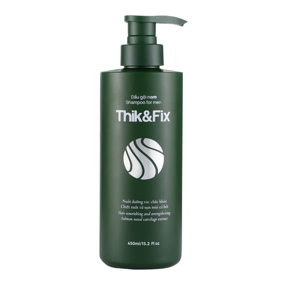 Thik&Fix Shampoo for Hair Loss & Hair Growth, Restores Hair Growth Cycle, Effective Hair Loss Shampoo Treatment for Men, Thickening Hair Growth Shampoo for Damaged Hair,