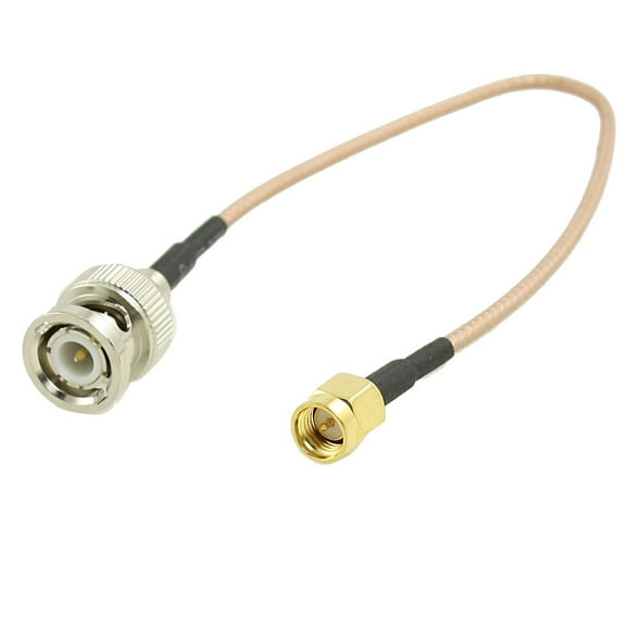 Unique Bargains 8.8" RF Radio SMA Male to BNC Male Adapter Extend Coaxial Extension Cable