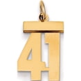 thumbnail image 1 of 14K Yellow Gold Small Polished Number 41 Charm Made In United States ls41, 1 of 5