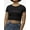 Black, variant on Tested Positive For Common Sense Crop Tee Women's