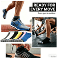 thumbnail image 3 of COOPLUS 10 Pairs Mens Ankle Socks Men 10 Pack Low Cut Comfort Cushion Casual Socks, 3 of 4