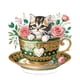 thumbnail image 1 of Kit de arte de escritorio con forma especial de gato lindo de un solo lado en taza para decoración del hogar, 1 of 9
