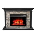 thumbnail image 3 of FESTIVO 50" Freestanding Electric Fireplace - No Assembly Required - Deep Dark Brown, 3 of 6