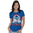 thumbnail image 4 of Tootsie Mr Owl American Patriot USA Women's Plus Size Shirt Brisco Brands 2X, 4 of 5