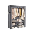 thumbnail image 4 of SONGMICS Portable Closet Wardrobe with Shoe Rack and Cover, Closet Storage Organizer, Gray, 4 of 4