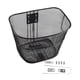 thumbnail image 2 of Cesta delantera para bicicleta, cesta negra para accesorios de ciclismo, cesta de almacenamiento para bicicletas, alambre metálico L con tirante largo, 2 of 7