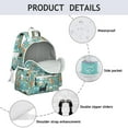 thumbnail image 4 of Chihuahua and Flower Florals Backpack for School,Cute School Bag,Schoolbag with Adjustable Shoulder Straps & Padded Back,13.4"x11"x4.7", 4 of 6