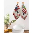 thumbnail image 2 of Puerto Rican Flag Kitchen Dish Towels for Drying Dishes Set of 2, Vintage Country Truck Flowers Beige Waffle Weave Microfiber Hand Tea Bathroom Towels Quick Dry & Absorbent Towel 12x12, 2 of 7