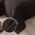 thumbnail image 5 of Exclusivo Mezcla Twin Size Flannel Fleece Velvet Plush Bed Blanket as Bedspread, Coverlet, Bed Cover (60"x80", Coffee), 5 of 10