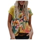 thumbnail image 2 of Pntutb mujeres verano moda manga corta cuello redondo impresión Casual blusa camiseta tops Pntutb Pntutb-6461, 2 of 4