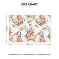 thumbnail image 2 of Placemats Set of 4 / 6, floral bouquets anchor aesthetic Placemats for Dining Table Indoor/Outdoors Heat Resistant Washable Placemats 18" x 12", 2 of 8
