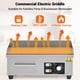 thumbnail image 4 of Qinaqin 18 In Commercial Electric Griddle 110V 1600 cm de Ancho Restaurant Teppanyaki Flat Top Grill Anchoith Shovels y Brushes Non-Stick Countertop Ajustable Temperature Control, 4 of 7