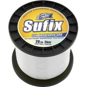 Sufix Superior 1-Pound Spool Size Fishing Line (Clear, 80-Pound)