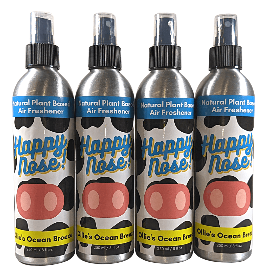 4 Pack Happy Nose! Air Freshener & Odor Remover Spray Ollie's Ocean