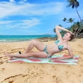 thumbnail image 5 of Coolnut Beach Towels Watermelon Blue White Striped Camping Towels Sand Free Beach Towel, 30"x60" Large Beach Towels Quick Dry Bath Travel Towels Pool Yoga Beach Mat for Men Women, 5 of 6