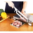 thumbnail image 1 of CGOLDENWALL Upgraded Manual Ribs Meat Chopper Slicer Stainless Steel Small Bone Meat Cutter Beef Mutton Household Vegetable Food Slicer Slicing Machine for Home Cooking, 1 of 4