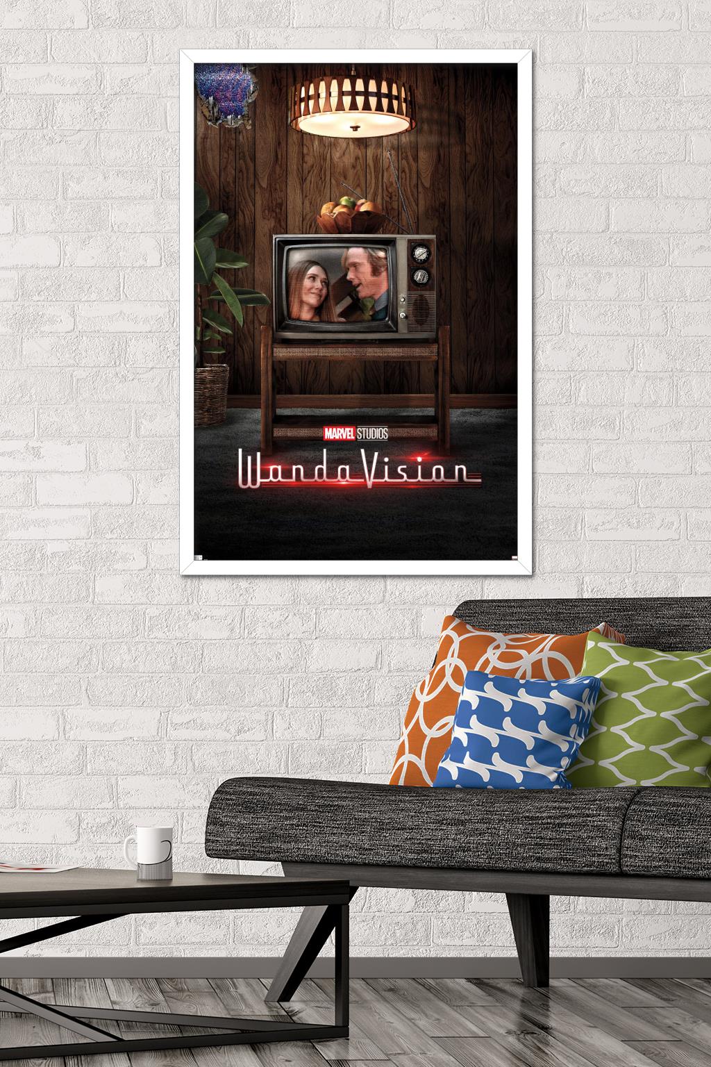Marvel WandaVision - 70's One Sheet Wall Poster, 22.375" x 34", Framed
