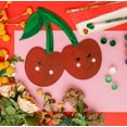 thumbnail image 4 of Unfinished Wooden Cherries Cutout, 12", Pack of 5 Wooden Shapes for Crafts and Summer Decor and Crafting, by Woodpeckers, 4 of 7