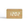 thumbnail image 3 of Reloj despertador digital LED pequeño reloj de pie con visualización de fecha y temperatura, 3 brillos ajustables, control por voz, 2 modos de visualización, 3 of 6