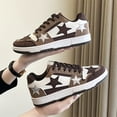thumbnail image 3 of Zapatos De Skate Con Patrón De Estrellas Para Mujer, Zapatillas De Deporte Informales Con Cordones Para Exteriores, Zapatos Cómodos Para Parejas, 3 of 4