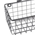 thumbnail image 2 of DII 6.7" Modern Style Iron Wire Medium Wall Baskets in Black (Set of 2), 2 of 9
