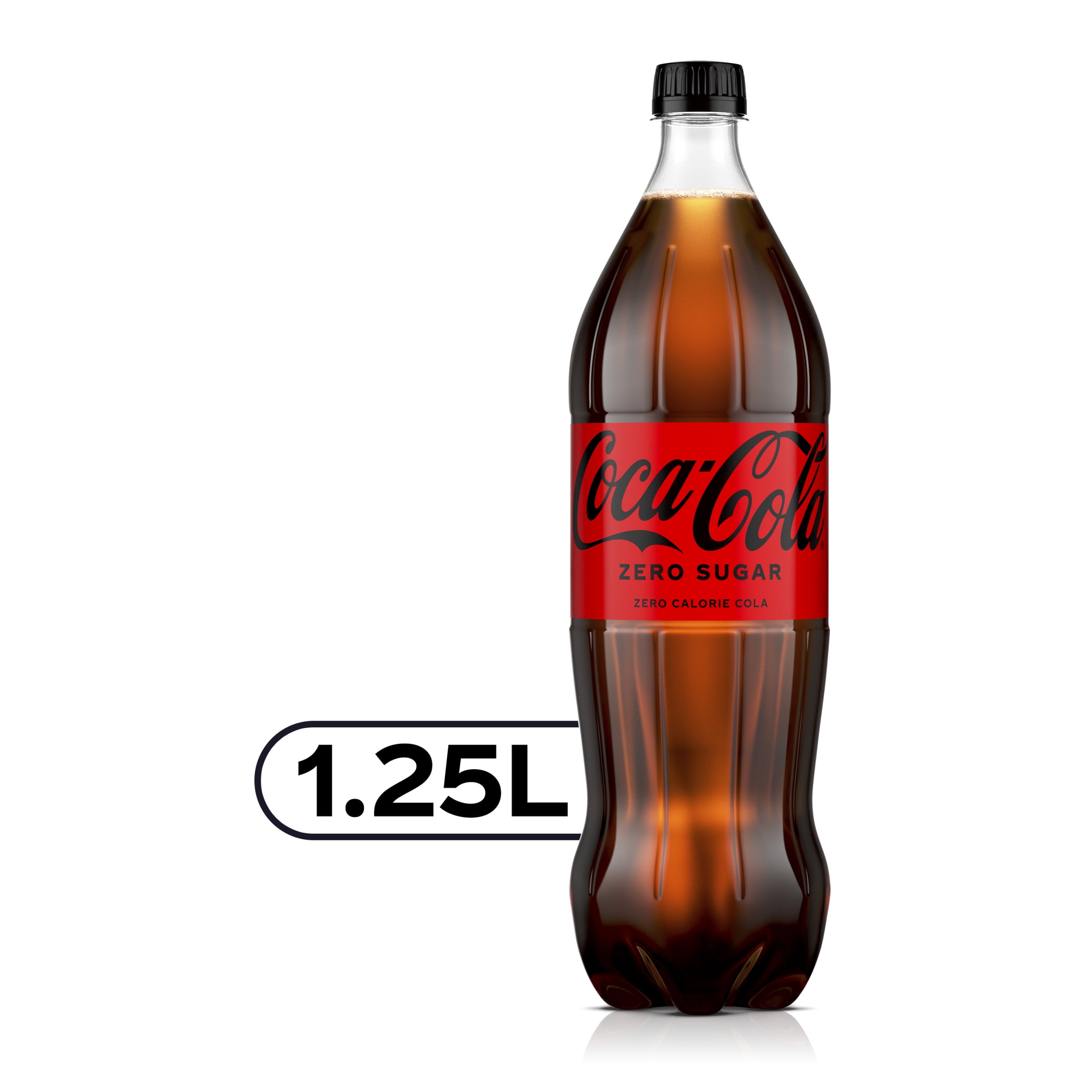 Coke Zero Sugar Soda Soft Drink, 1.25 Liters