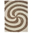 thumbnail image 2 of Westfield Home  Sarathiel Poyel Shag Area Rug Beige/Cream 5'3" x 7'2" 5' x 8' Indoor,Shag Living Room,Bedroom,Dining Room Black, 2 of 5